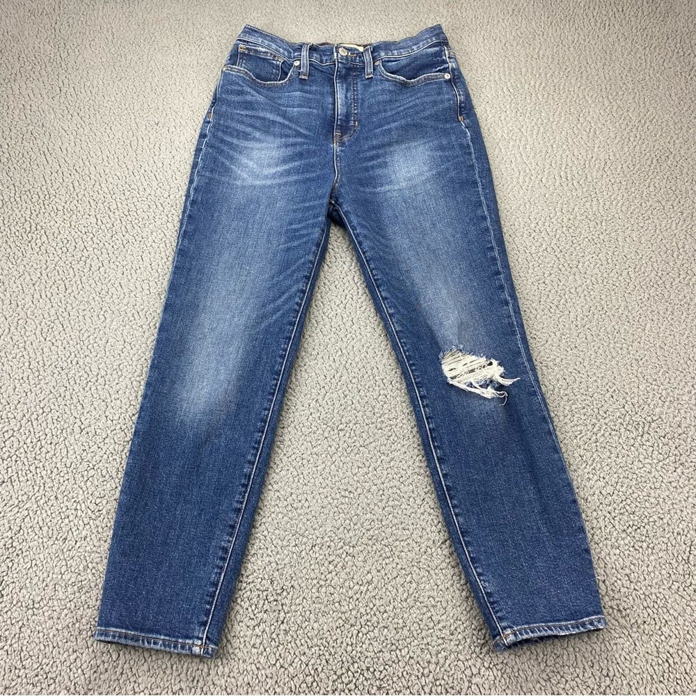 Madewell The Momjean: Comfort Stretch Hi-Rise Slight Slouch Jeans  | Size: 27